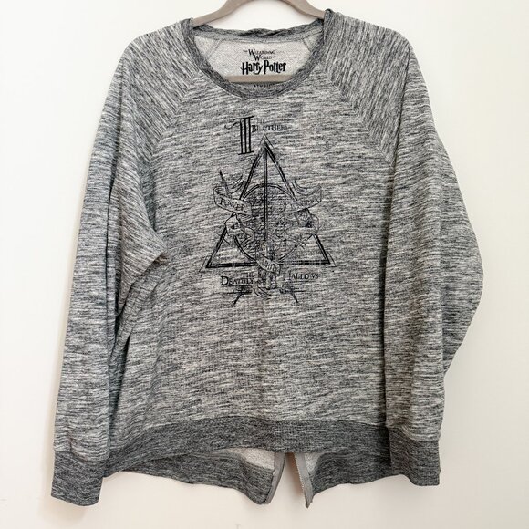HARRY POTTER - Universal Studios - Deathly Hallows - Crewneck Sweatshirt - 2XL - Picture 1 of 8